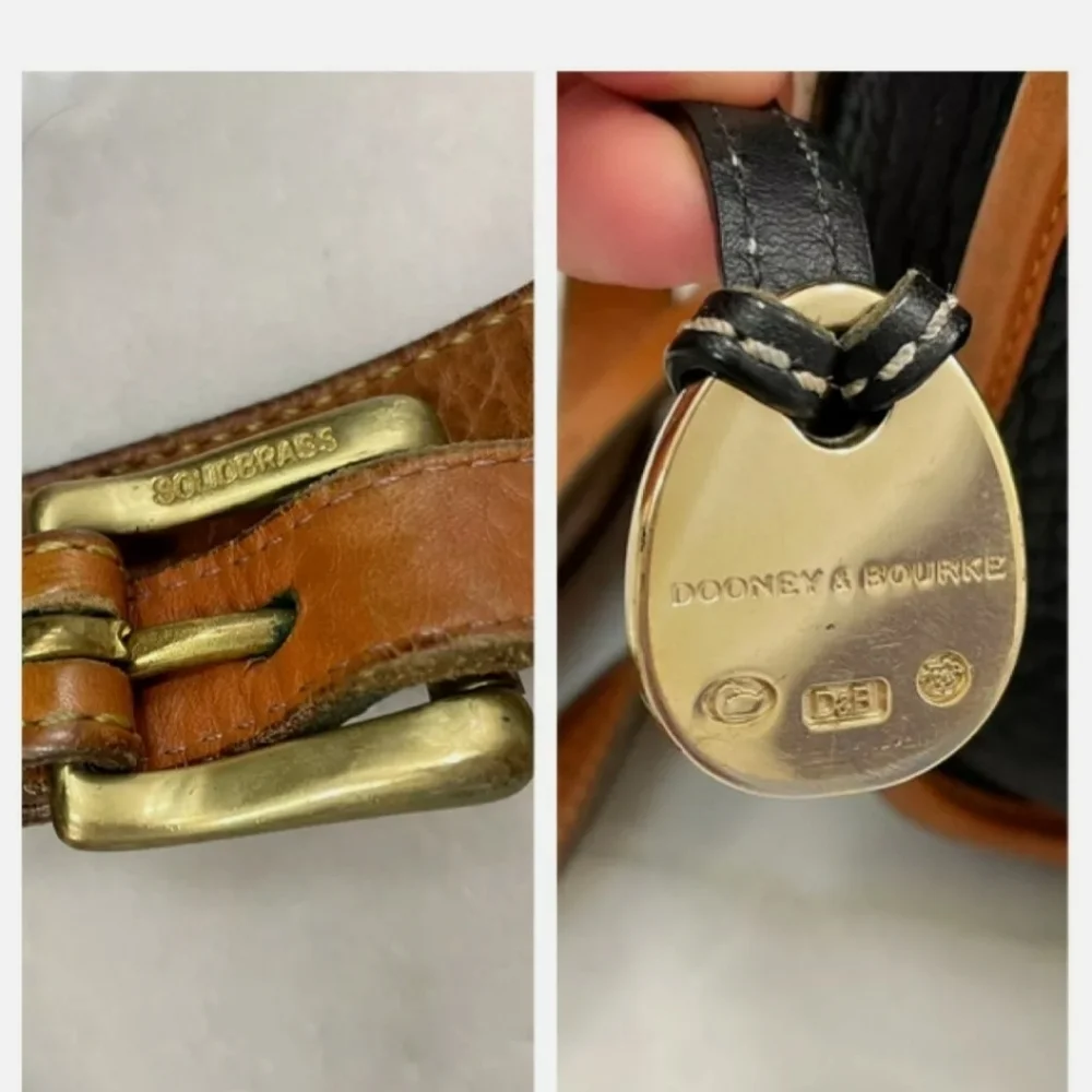 DOONEY & BOURKE All Weather Leather Equestrian Vintage Satchel Crossbody Bag - Picture 16 of 16